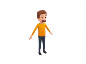 Character124 Rigged Man 3D Model