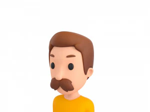 Character124 Rigged Man 3D Model