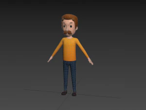 Character124 Rigged Man 3D Model