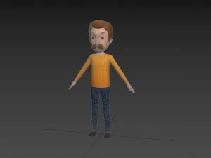 Character124 Rigged Man 3D Model