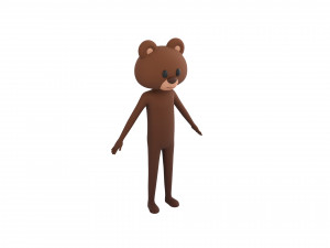 Character126 Rigged Bear Model 3D
