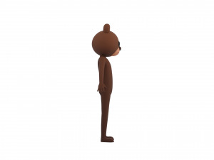 Character126 Rigged Bear Model 3D