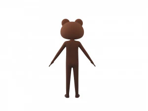 Character126 Rigged Bear 3D Model