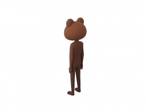 Character126 Rigged Bear Model 3D