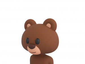 Character126 Rigged Bear Model 3D