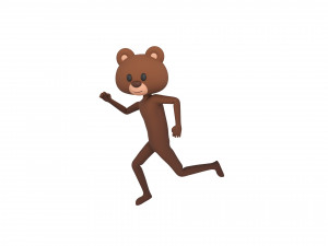 Character126 Rigged Bear Model 3D