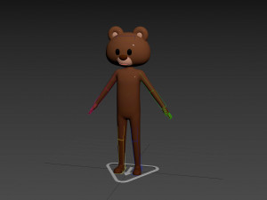 Character126 Rigged Bear Model 3D