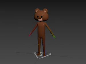 Character126 Rigged Bear 3D Model