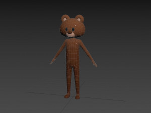 Character126 Rigged Bear Model 3D