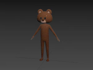Character126 Rigged Bear 3D Model