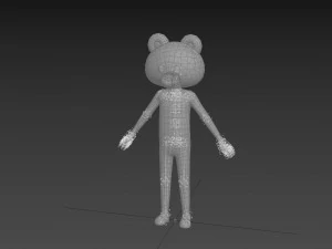 Character126 Rigged Bear 3D Model