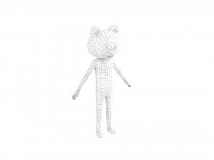 Character126 Rigged Bear Model 3D