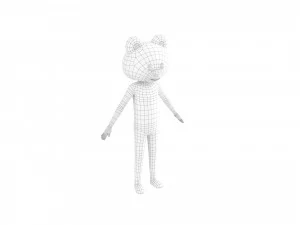 Character126 Rigged Bear 3D Model
