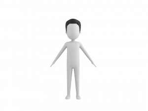 Character127 Rigged Simple Man Modelo 3D
