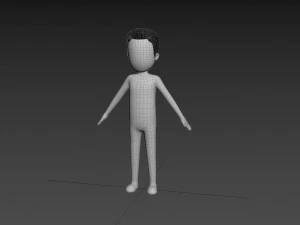 Character127 Rigged Simple Man 3D Model