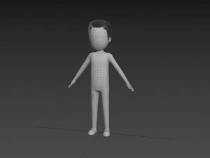 Character127 Rigged Simple Man 3D Model