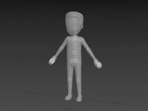 Character127 Rigged Simple Man 3D Model