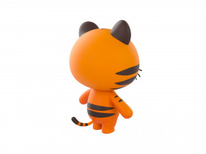 Character128 Rigged Tiger 3D 模型