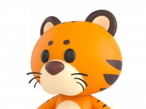 Character128 Rigged Tiger 3D 模型