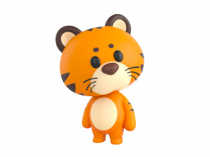 Character128 Rigged Tiger 3D 模型