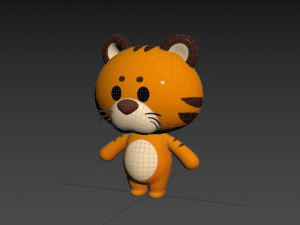 Character128 Rigged Tiger 3D 模型