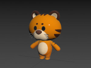 Character128 Rigged Tiger 3D 模型