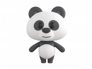 Character129 Rigged Panda Model 3D