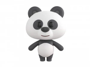 Character129 Rigged Panda 3D Model