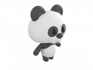 Character129 Rigged Panda 3D Model