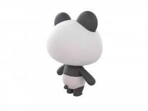 Character129 Rigged Panda 3D Model