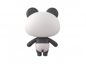 Character129 Rigged Panda Model 3D
