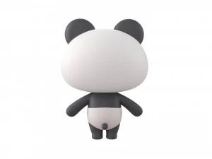 Character129 Rigged Panda 3D Model