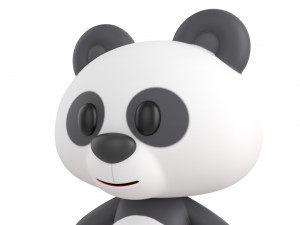 Character129 Rigged Panda Model 3D