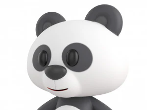 Character129 Rigged Panda 3D Model