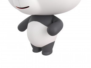 Character129 Rigged Panda Model 3D