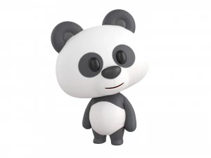 Character129 Rigged Panda 3D Model