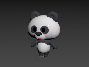 Character129 Rigged Panda Model 3D