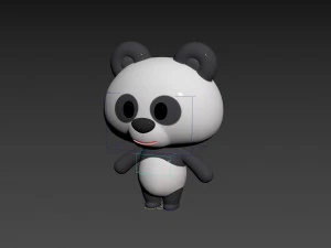 Character129 Rigged Panda 3D Model