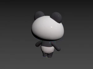 Character129 Rigged Panda 3D Model