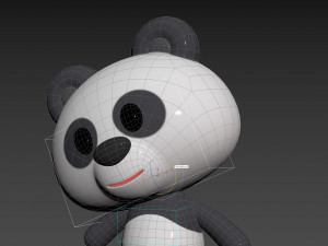 Character129 Rigged Panda Model 3D