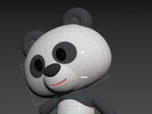 Character129 Rigged Panda 3D Model