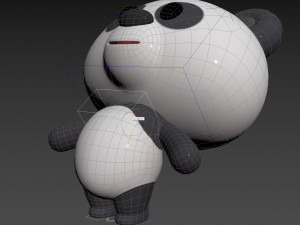 Character129 Rigged Panda Model 3D