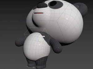 Character129 Rigged Panda 3D Model