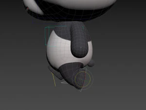 Character129 Rigged Panda 3D Model