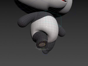 Character129 Rigged Panda Model 3D