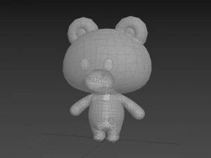 Character129 Rigged Panda 3D Model