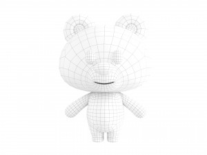 Character129 Rigged Panda Model 3D
