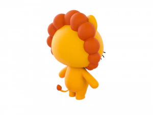 Character130 Rigged Lion 3D Model