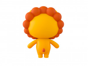 Character130 Rigged Lion Model 3D