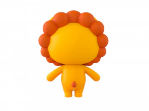 Character130 Rigged Lion 3D Model